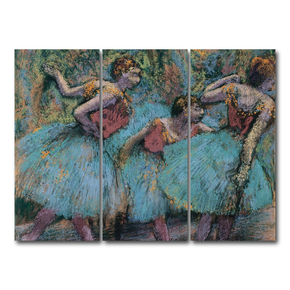 AUTO-MOCKUP WHITE | Three Dancers | 3 Piece | Gallery Wrap Canvas | group=8x18