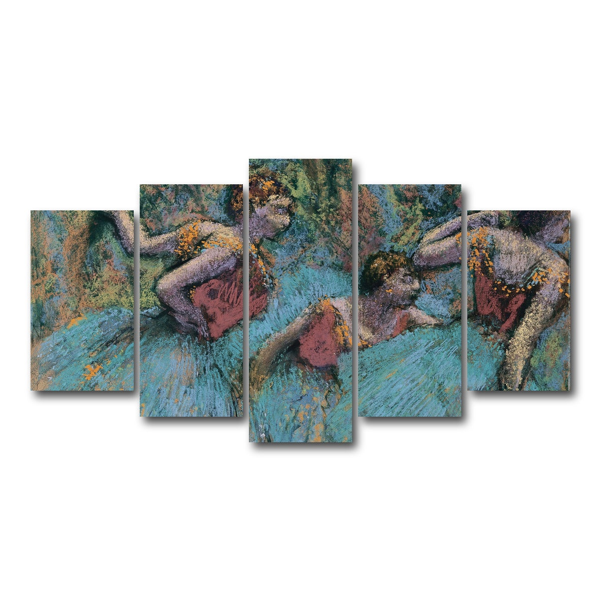 AUTO-MOCKUP WHITE | Three Dancers | 5 Piece | Gallery Wrap Canvas | group=5_normal