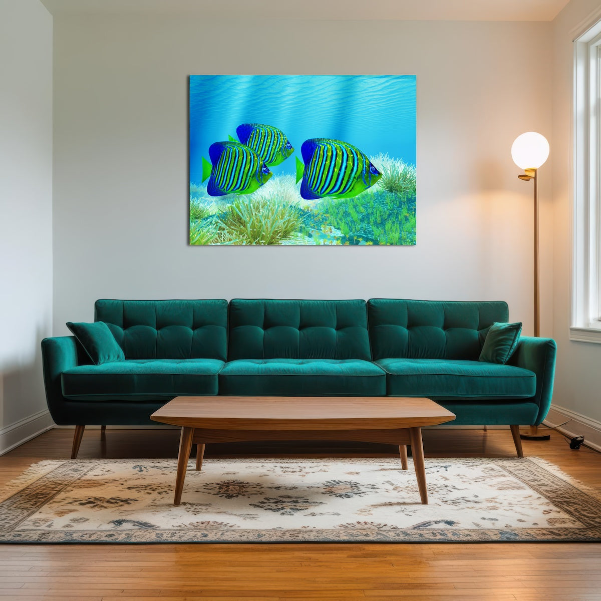 AUTO-MOCKUP ROOM | Three Regal Angelfish