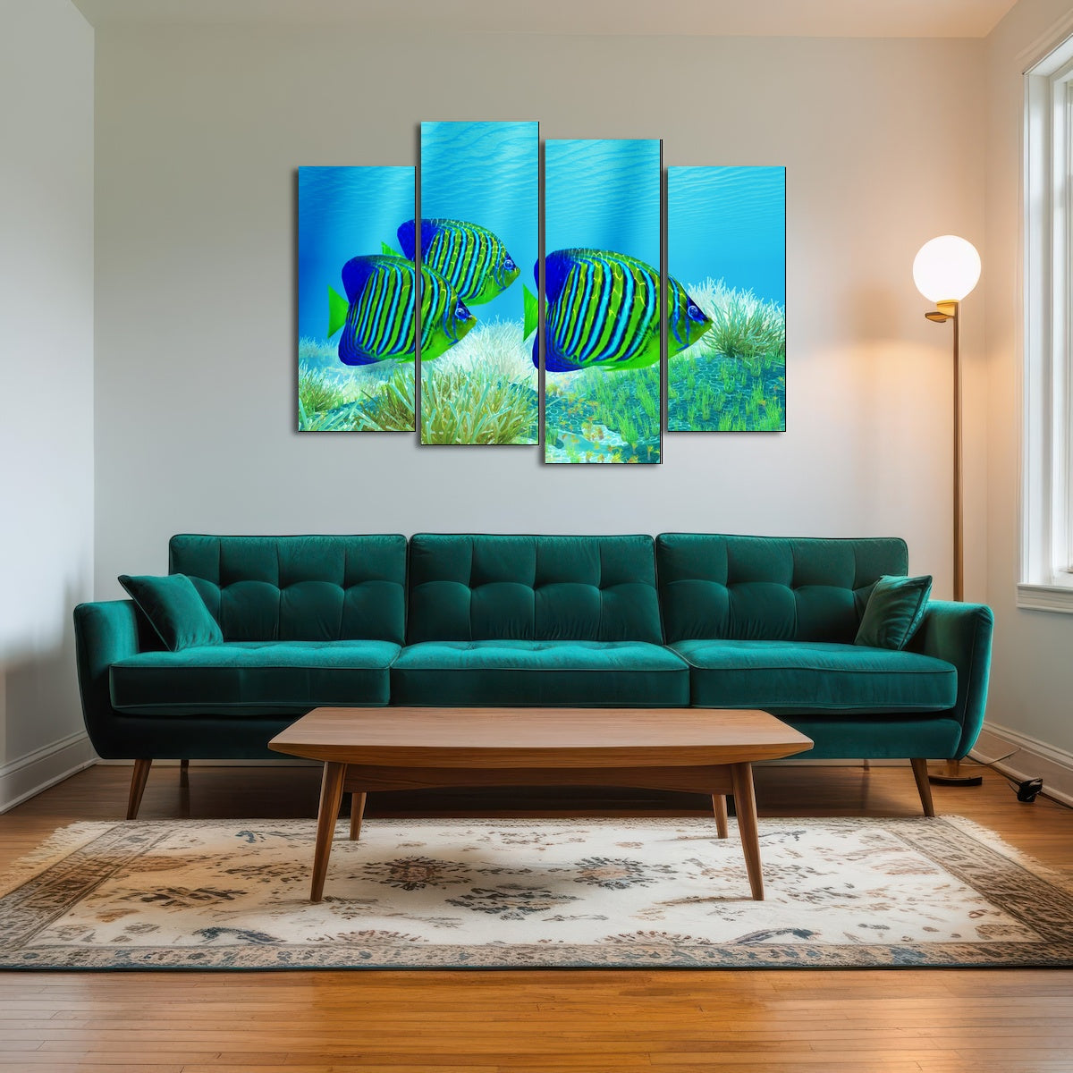 AUTO-MOCKUP ROOM | Three Regal Angelfish