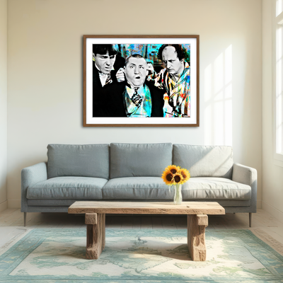 AUTO-MOCKUP ROOM | Three Stooges Wall Art