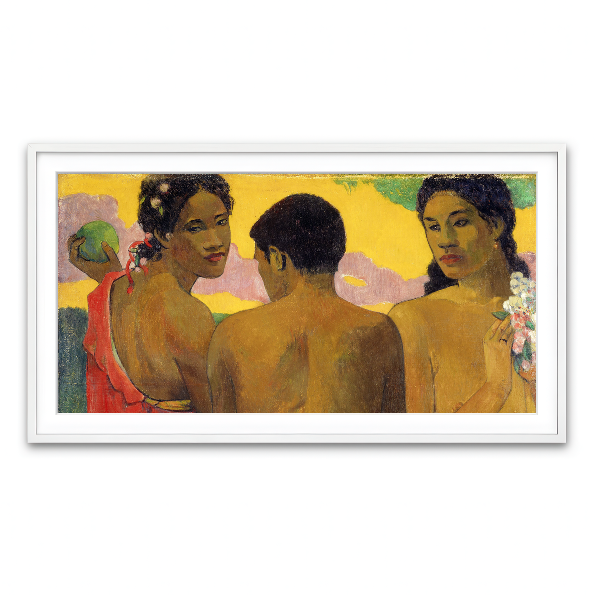 Framed Print 2x1 White