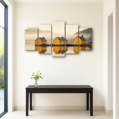 AUTO-MOCKUP ROOM | Three Yellow Houses