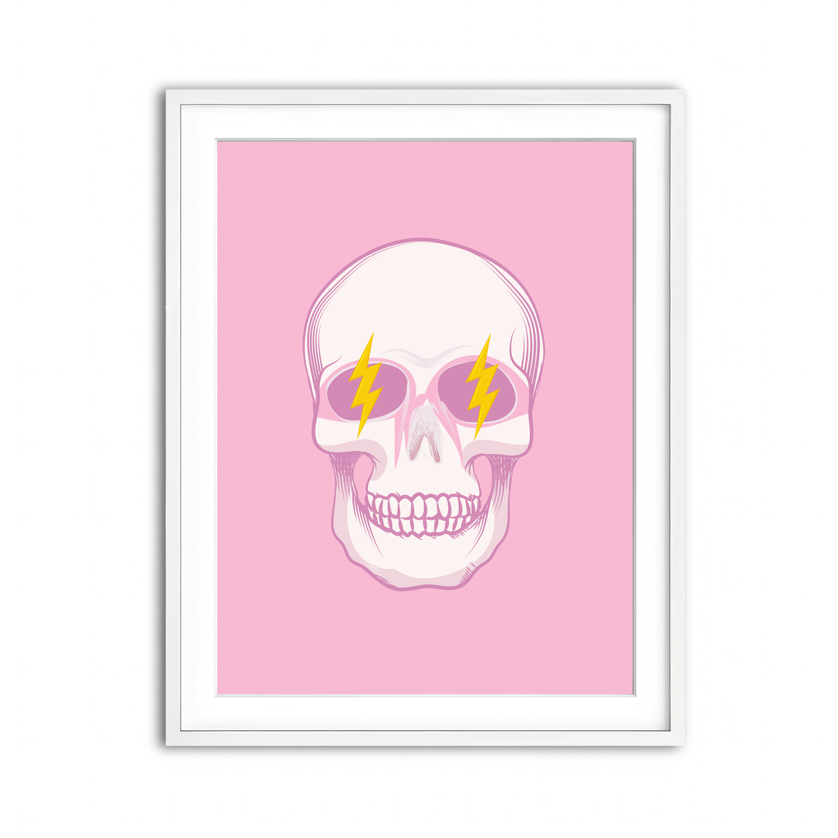 Framed Print 3x4 White