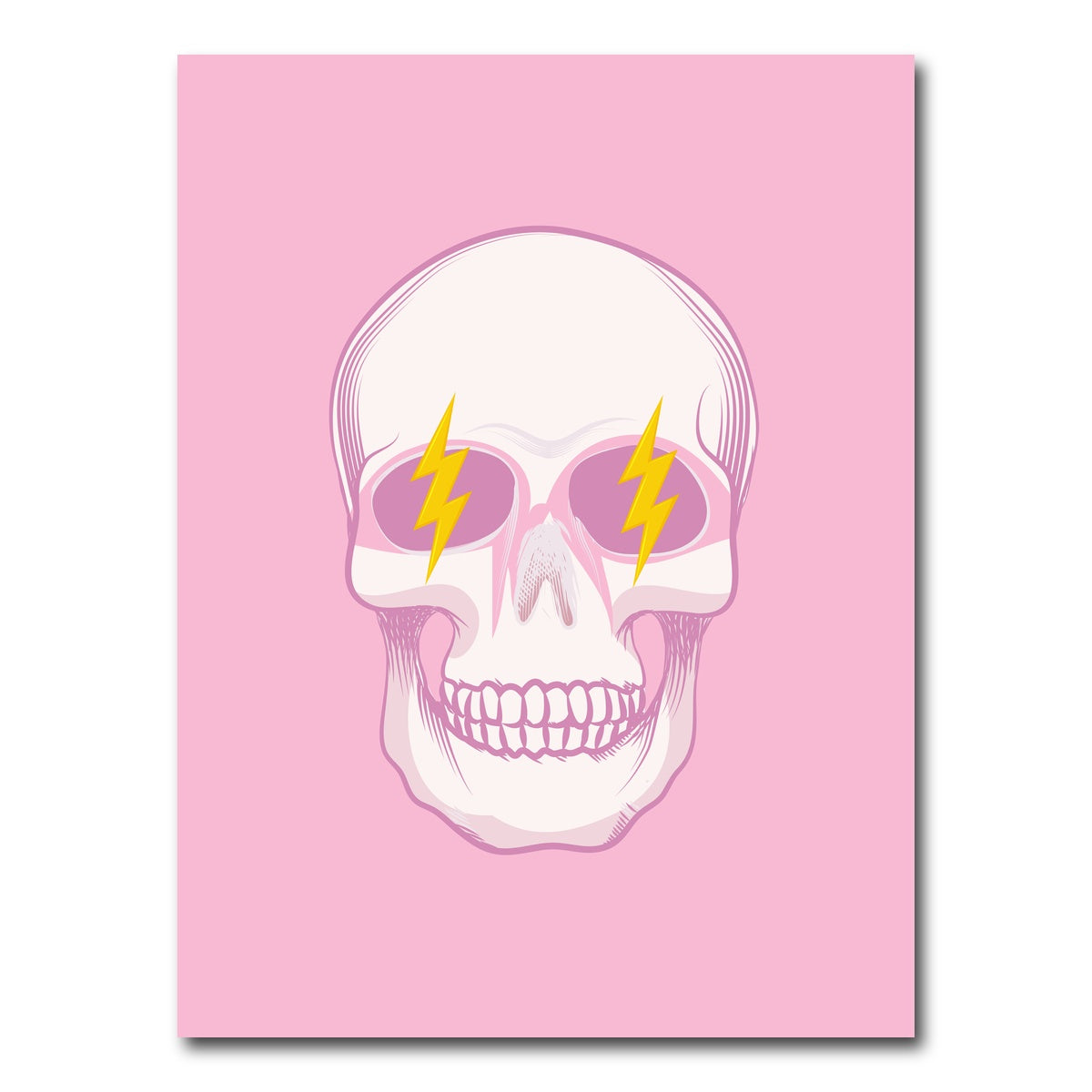 AUTO-MOCKUP WHITE | Thrill Groovy Skull | 1 Piece | Gallery Wrap Canvas | group=3x4