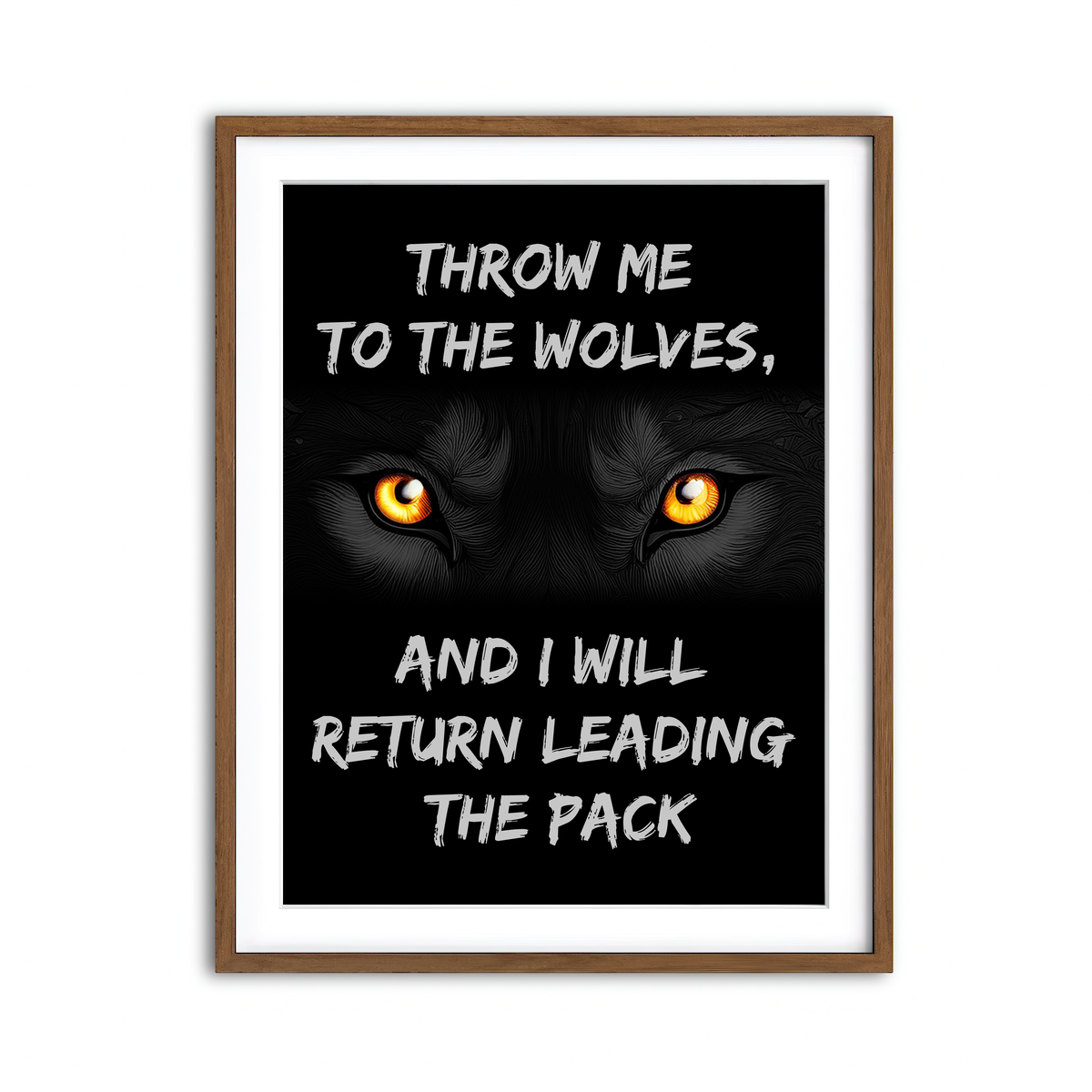 Framed Print 3x4 Walnut