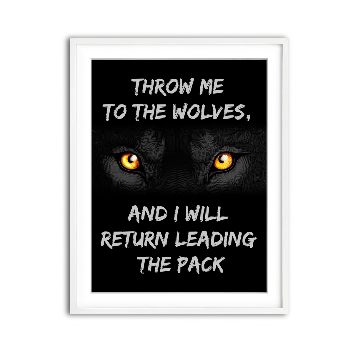 Framed Print 3x4 White