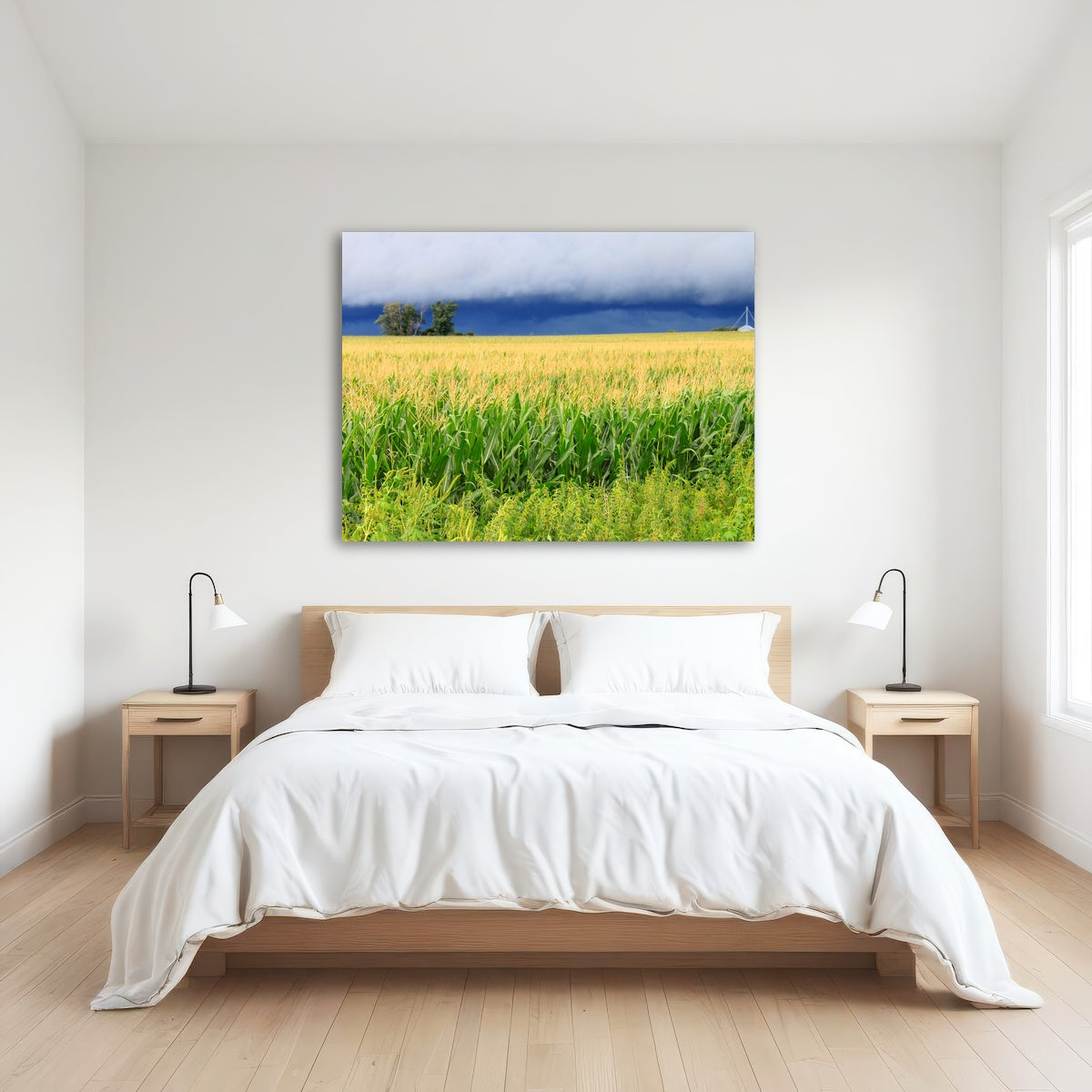 AUTO-MOCKUP ROOM | Thunderstorm Over Illinois Cornfield