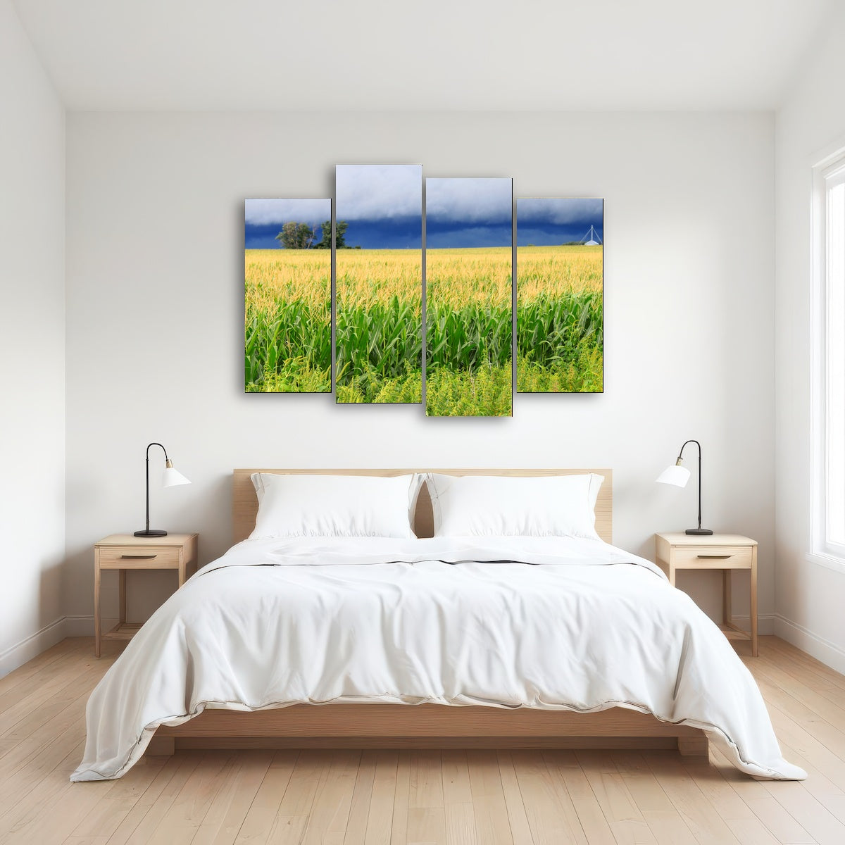 AUTO-MOCKUP ROOM | Thunderstorm Over Illinois Cornfield