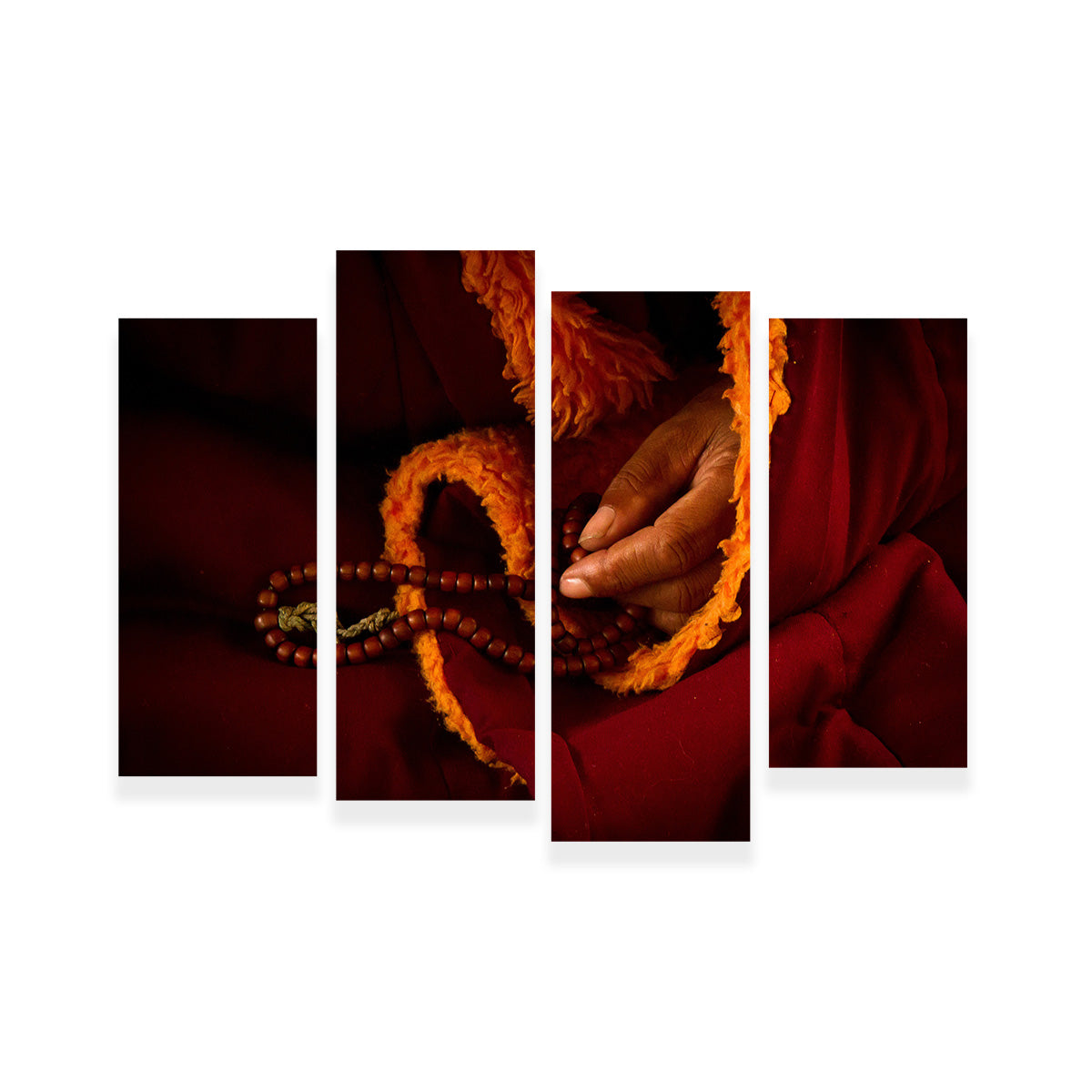 Tibetan Lama Prayer Beads Wall Art