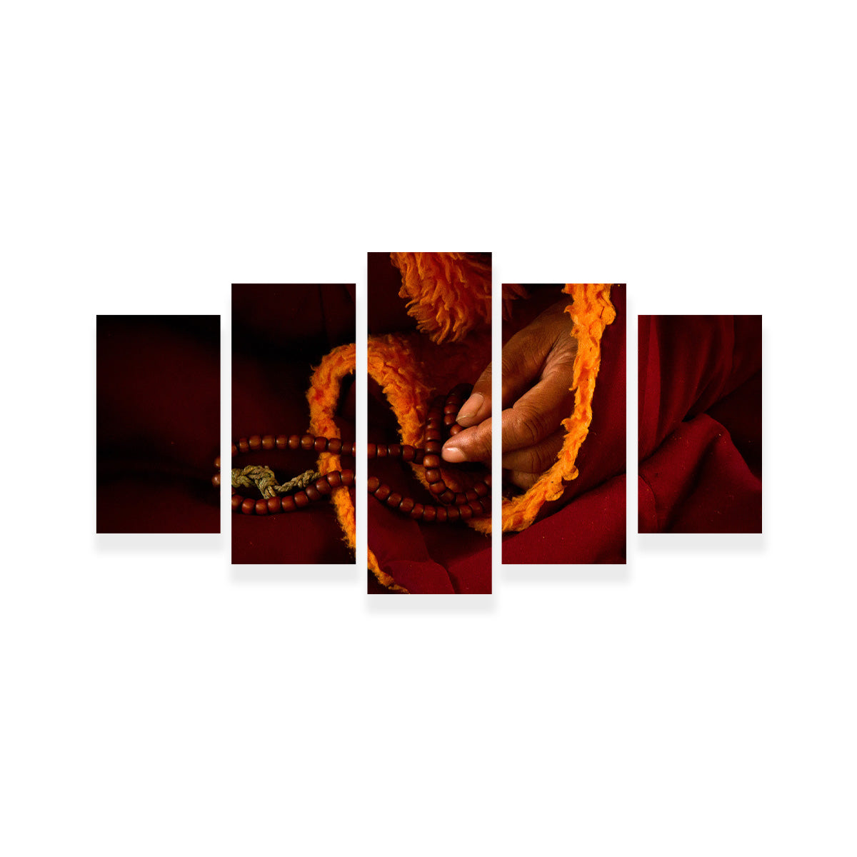 Tibetan Lama Prayer Beads Wall Art