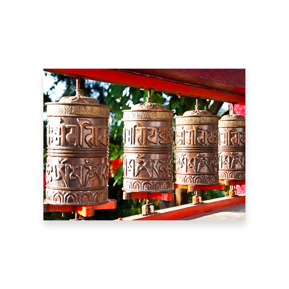 Tibetan Mantra Wheel Wall Art