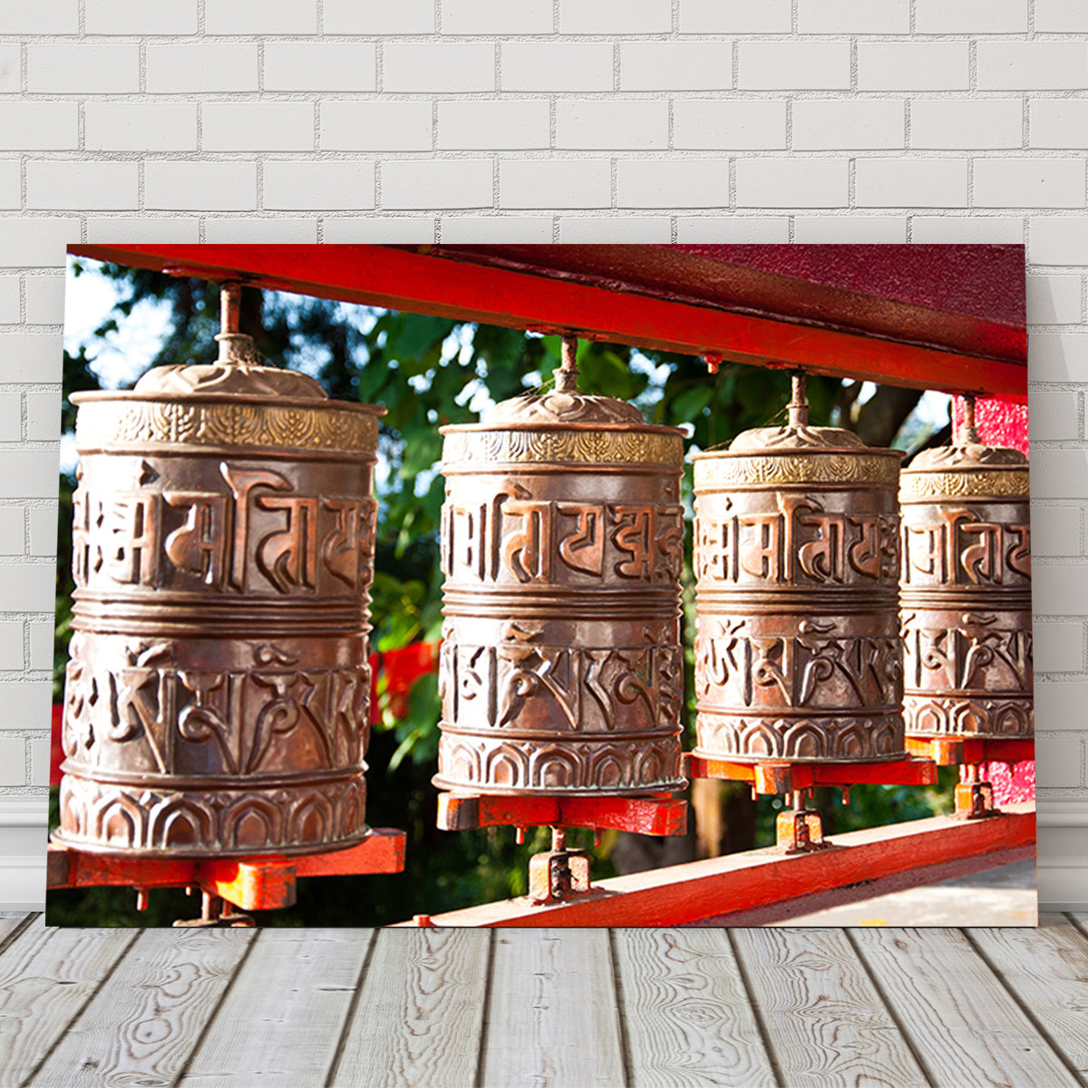 Tibetan Mantra Wheel Wall Art