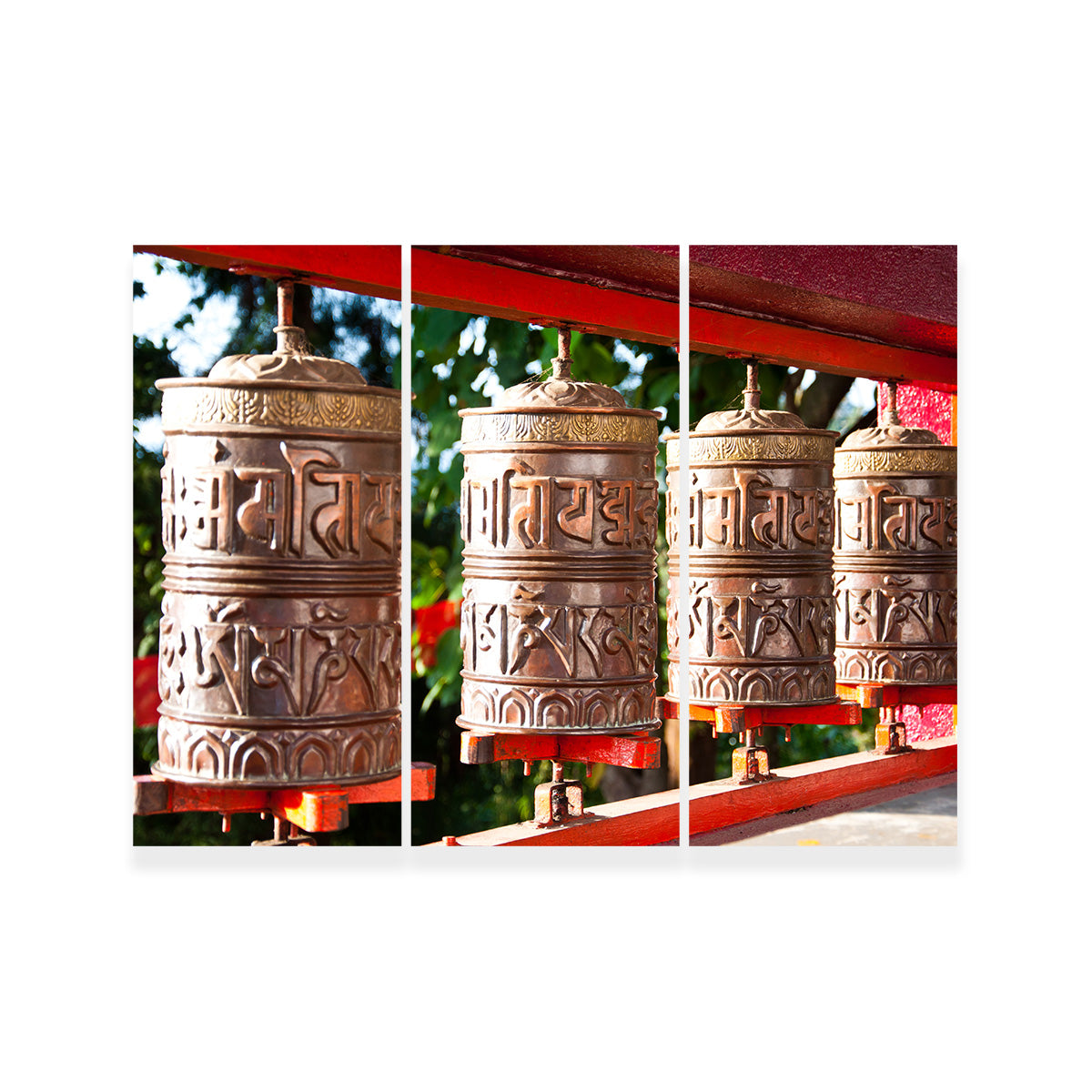 Tibetan Mantra Wheel Wall Art