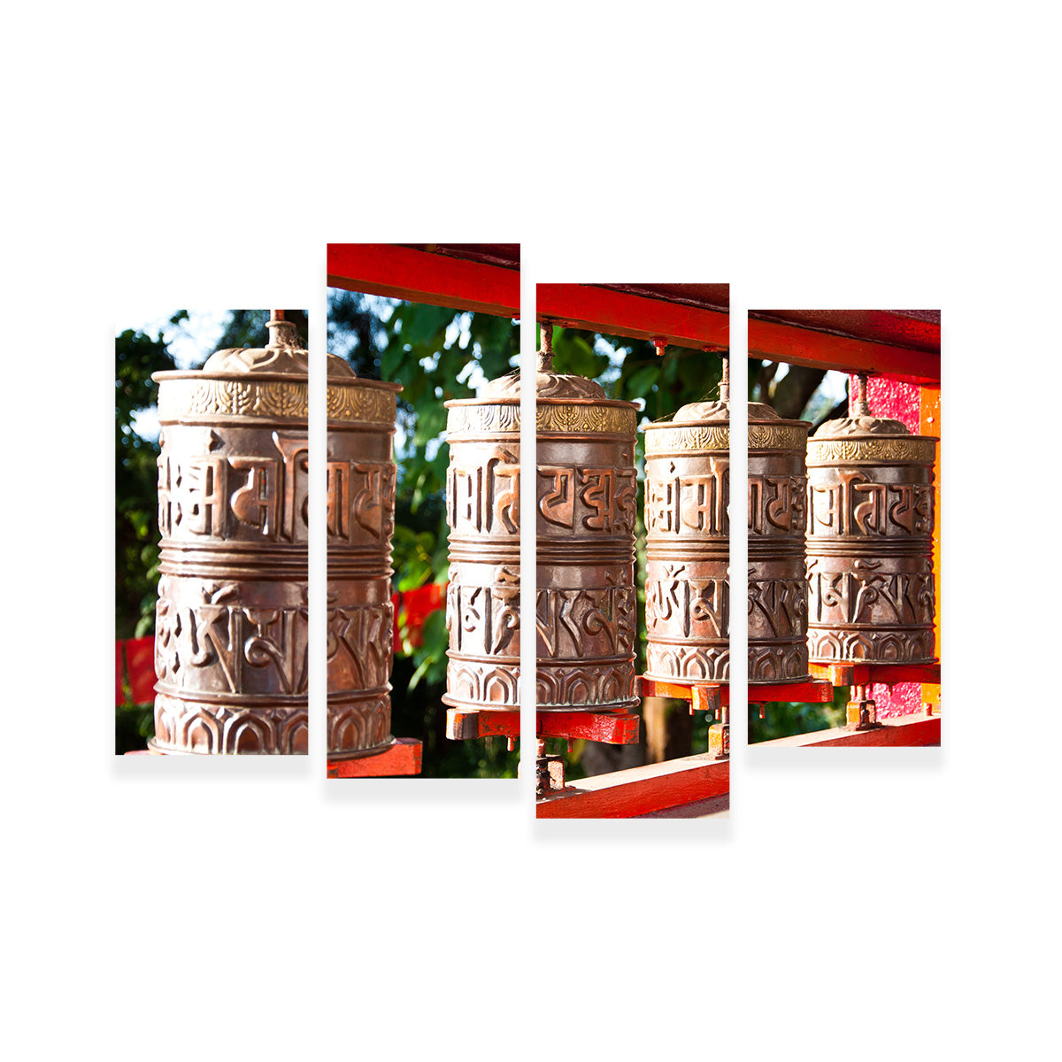 Tibetan Mantra Wheel Wall Art