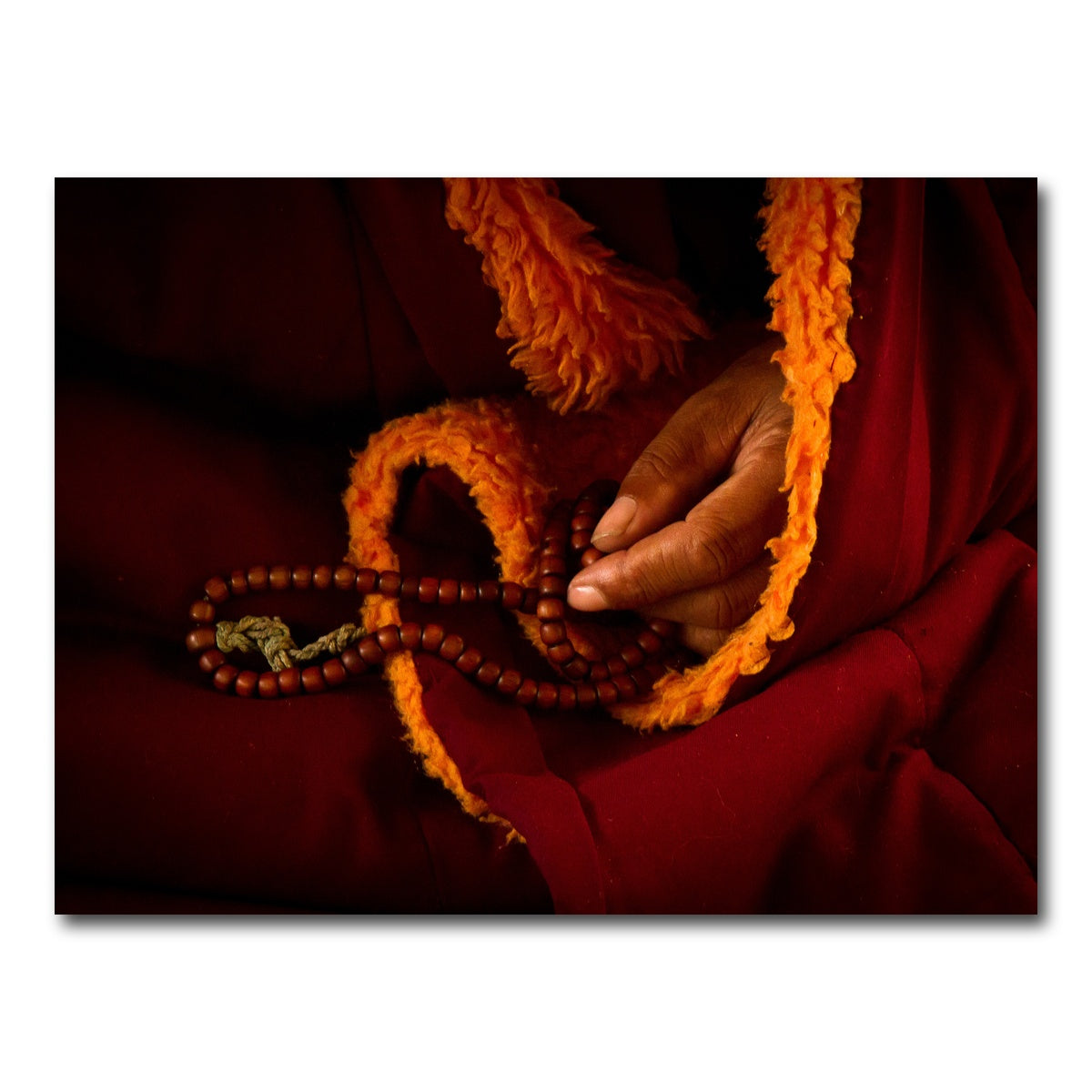AUTO-MOCKUP WHITE | Tibetan Lama prayer beads | 1 Piece | Gallery Wrap Canvas | group=4x3
