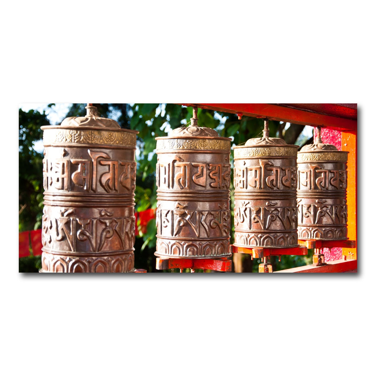 AUTO-MOCKUP WHITE | Tibetan Mantra Wheel | 1 Piece | Gallery Wrap Canvas | group=2x1