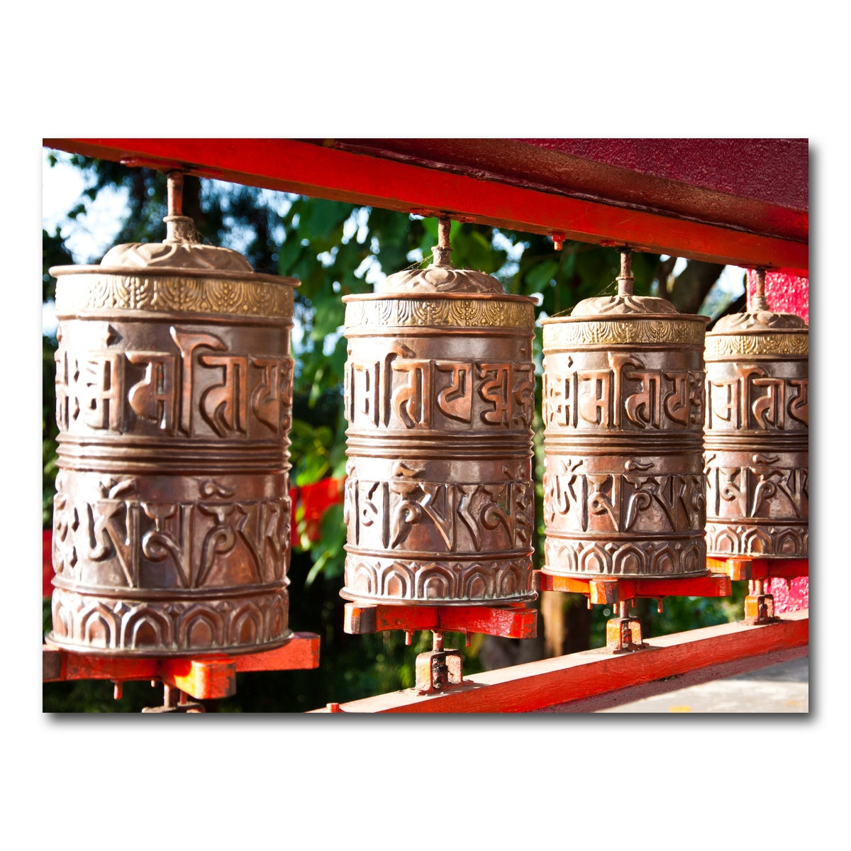 AUTO-MOCKUP WHITE | Tibetan Mantra Wheel | 1 Piece | Gallery Wrap Canvas | group=4x3