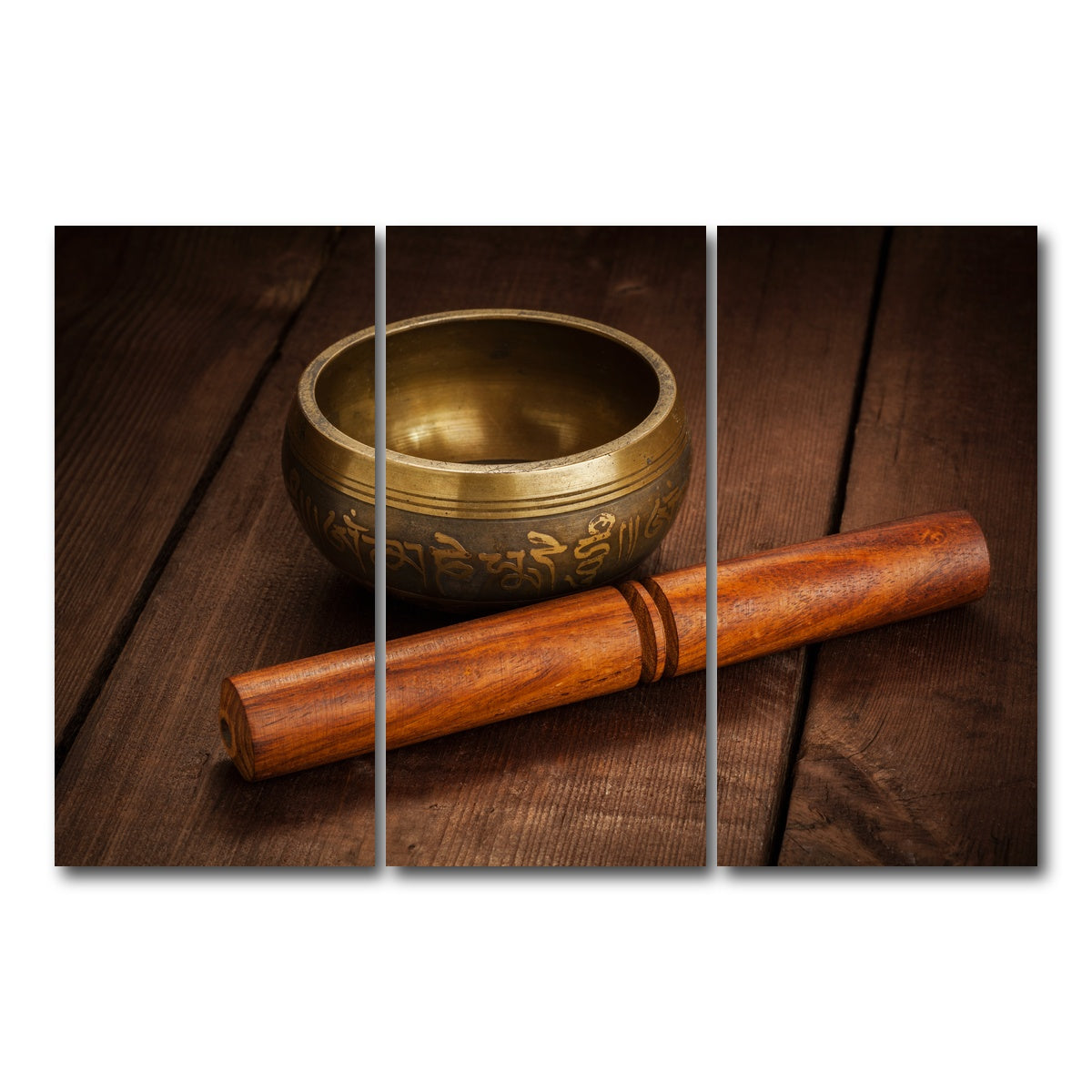 AUTO-MOCKUP WHITE | Tibetan singing bowl | 3 Piece | Gallery Wrap Canvas | group=12x24