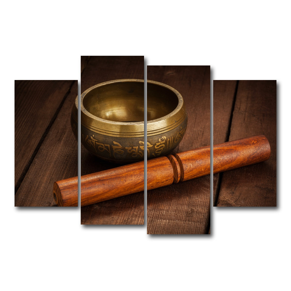 AUTO-MOCKUP WHITE | Tibetan singing bowl | 4 Piece | Gallery Wrap Canvas | group=4_short