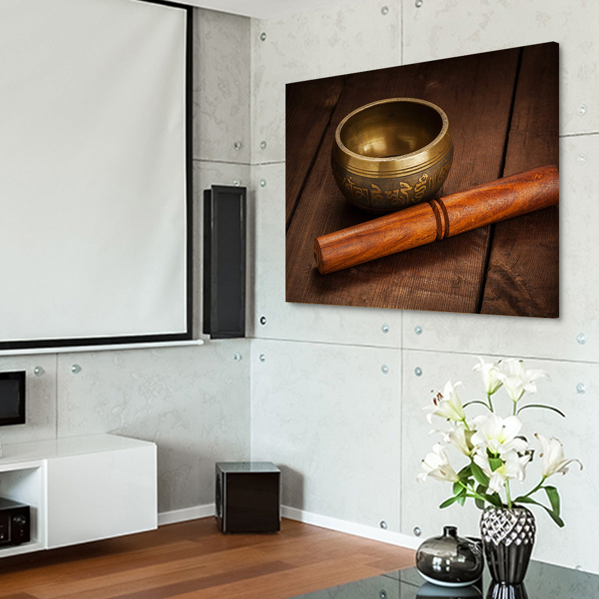 Tibetan Singing Bowl Wall Art