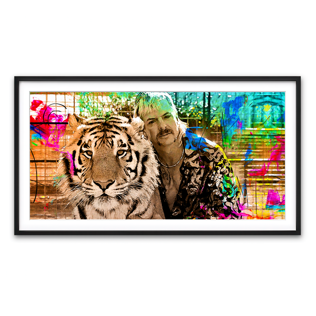 Framed Print 2x1 Black