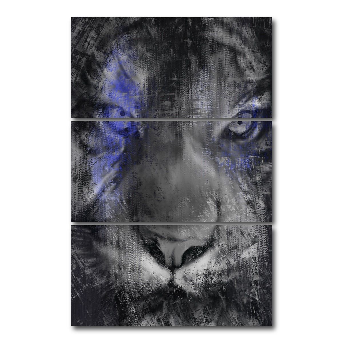 AUTO-MOCKUP WHITE | Tiger View | 3 Piece | Gallery Wrap Canvas | group=12x24_stacked