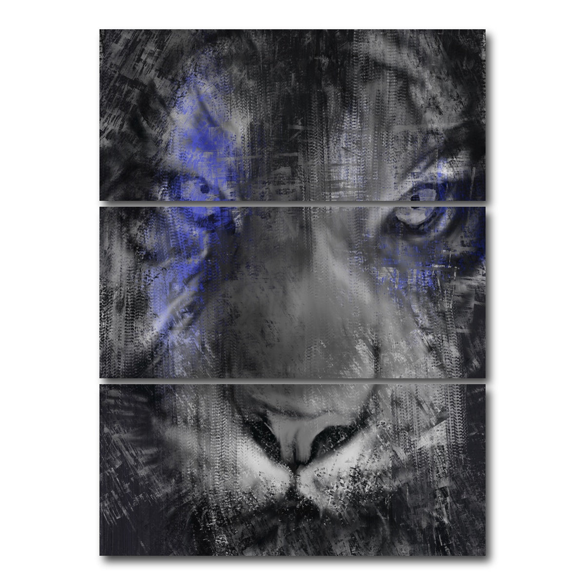 AUTO-MOCKUP WHITE | Tiger View | 3 Piece | Gallery Wrap Canvas | group=8x18_stacked