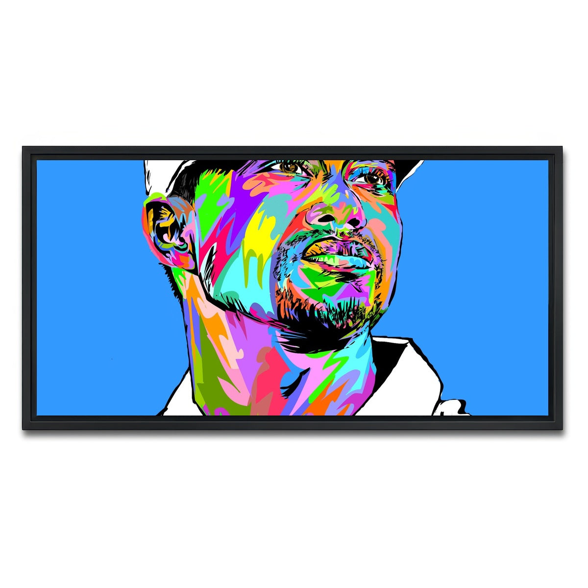 AUTO-MOCKUP WHITE | Tiger Woods | 1 Piece | Black Framed Canvas | group=2x1