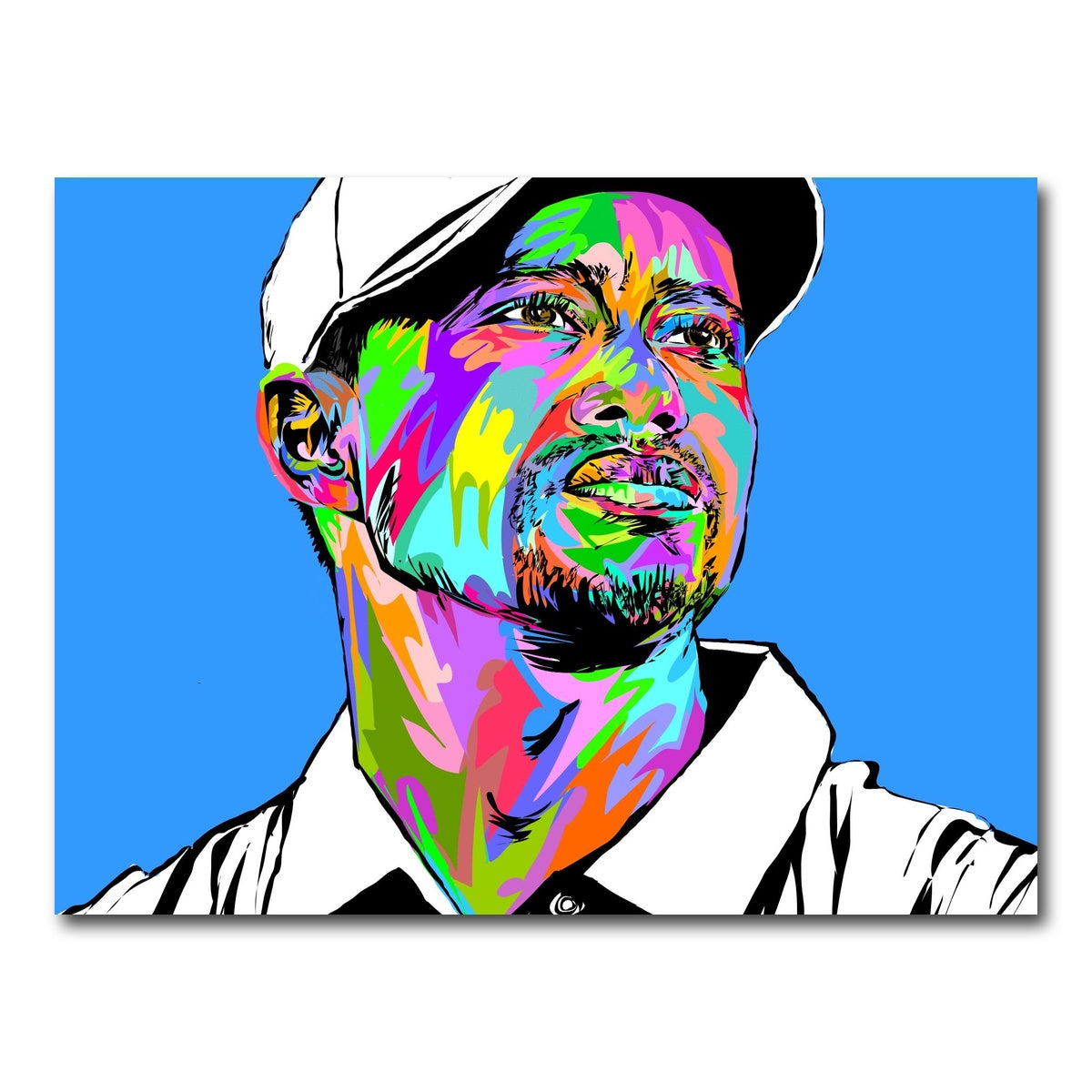 AUTO-MOCKUP WHITE | Tiger Woods | 1 Piece | Gallery Wrap Canvas | group=4x3