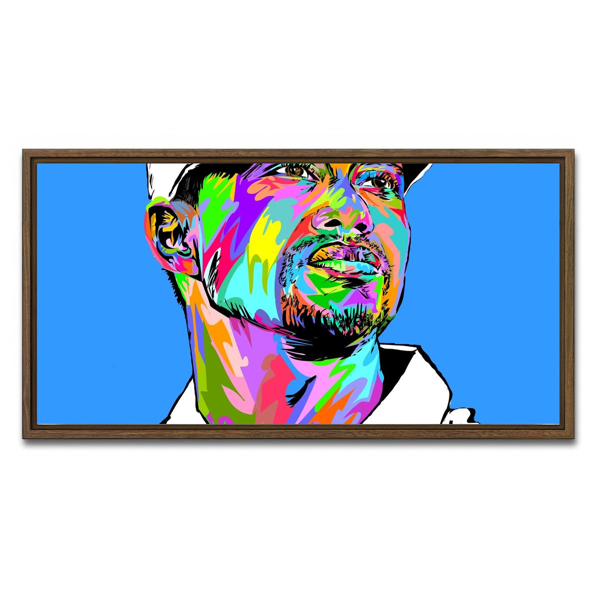 AUTO-MOCKUP WHITE | Tiger Woods | 1 Piece | Walnut Framed Canvas | group=2x1