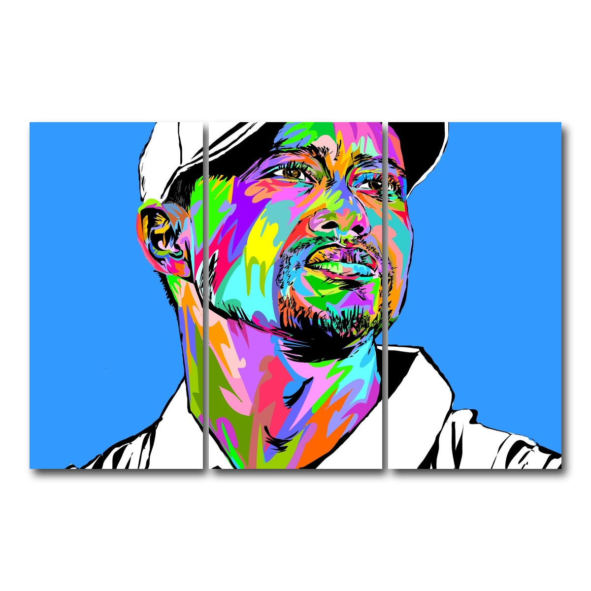 AUTO-MOCKUP WHITE | Tiger Woods | 3 Piece | Gallery Wrap Canvas | group=12x24
