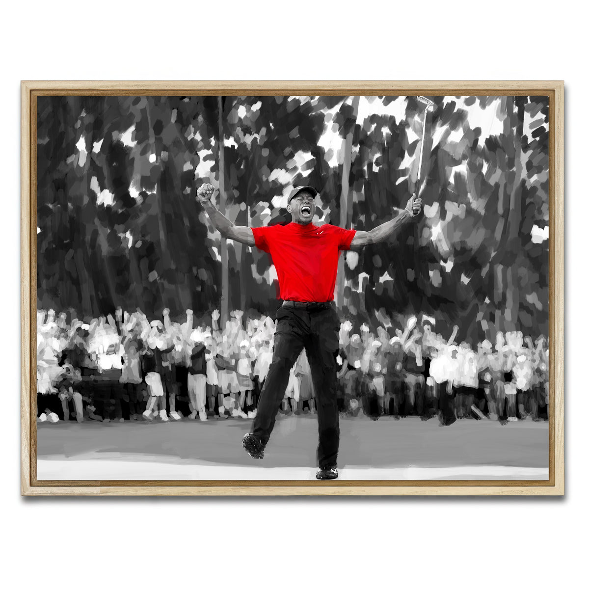 AUTO-MOCKUP WHITE | Tiger | 1 Piece | Natural Frame | group=4x3