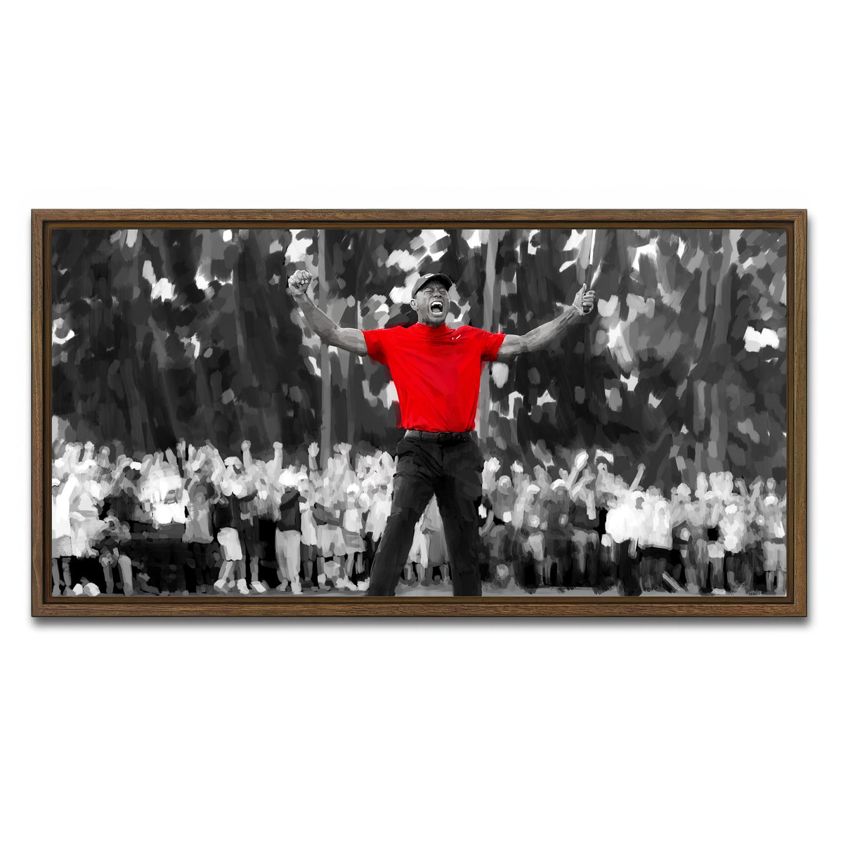 AUTO-MOCKUP WHITE | Tiger | 1 Piece | Walnut Frame | group=2x1