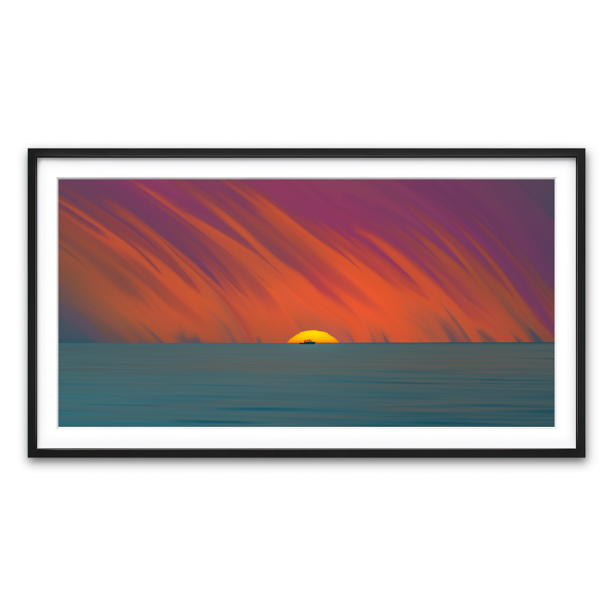 Framed Print 2x1 Black