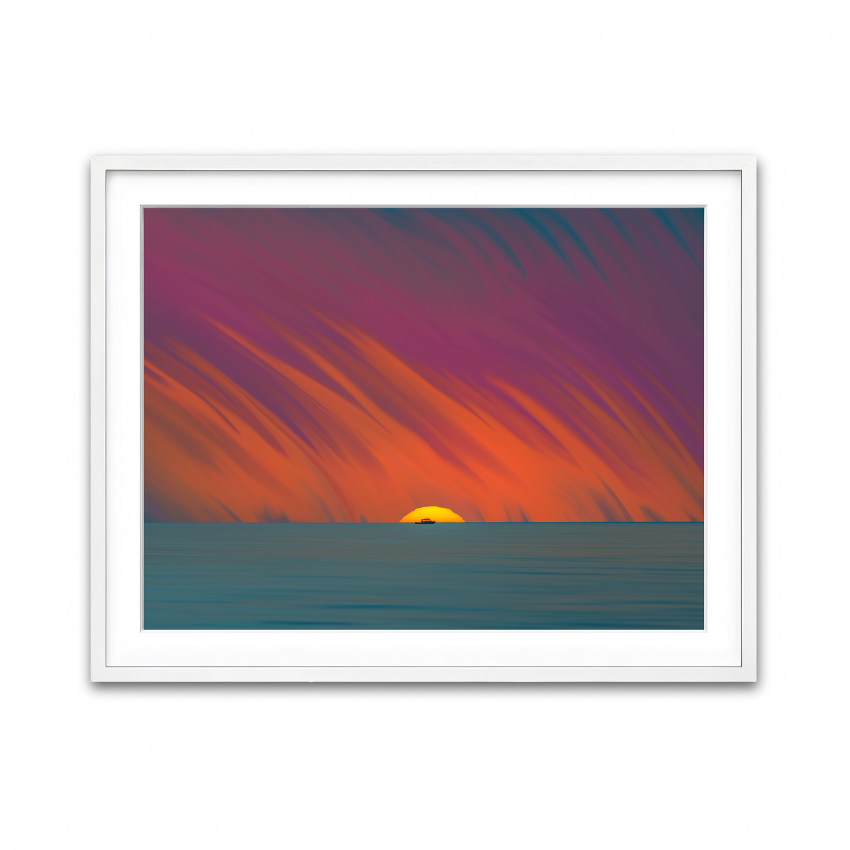 Framed Print 4x3 White