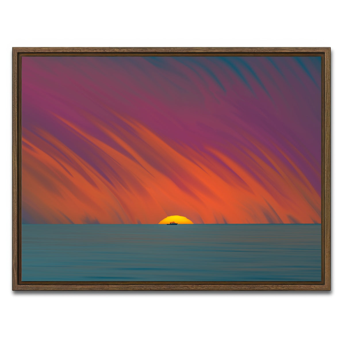 AUTO-MOCKUP WHITE | Time To Go | 1 Piece | Walnut Framed Canvas | group=4x3