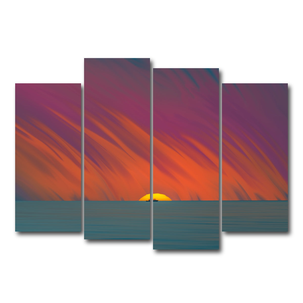 AUTO-MOCKUP WHITE | Time To Go | 4 Piece | Gallery Wrap Canvas | group=4_normal