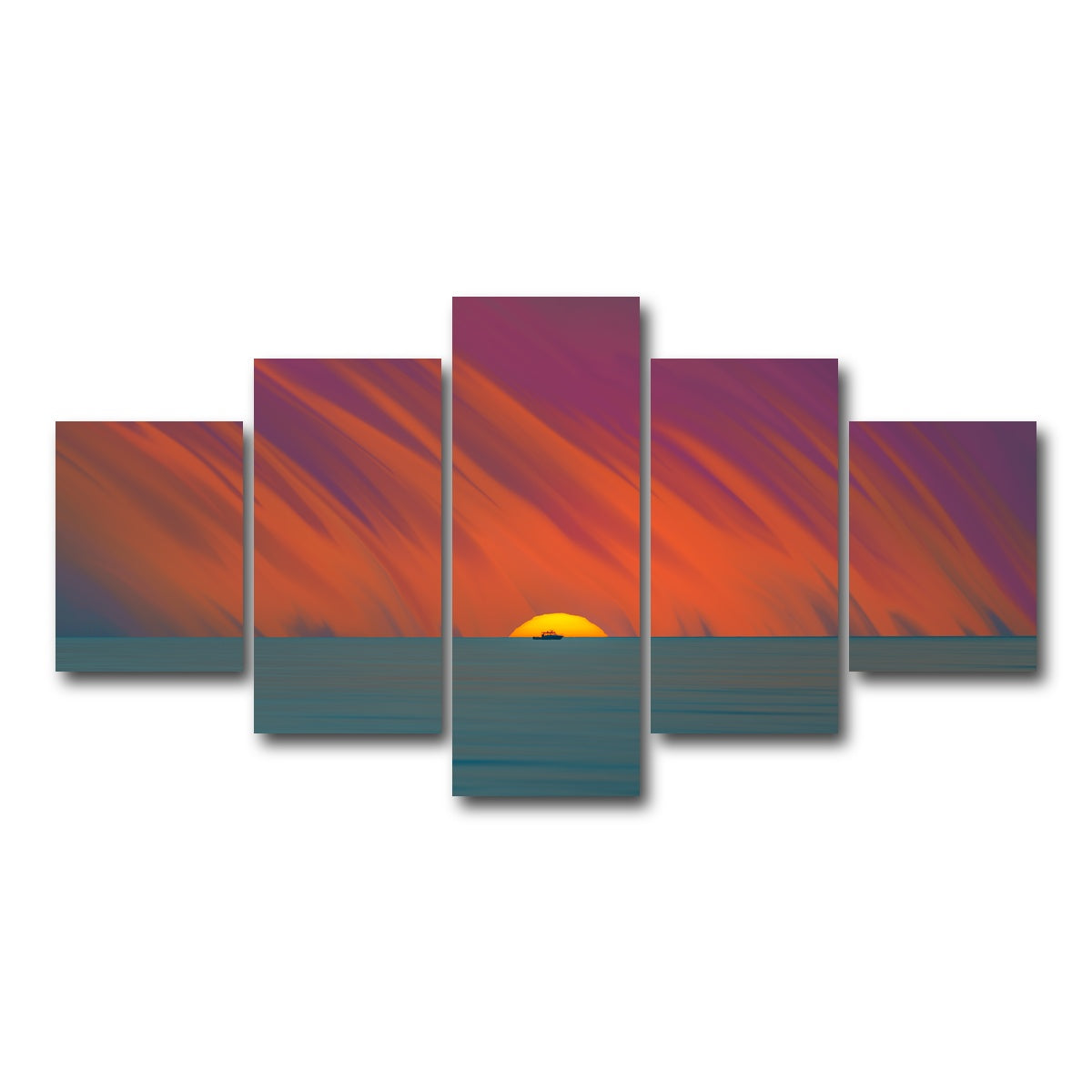 AUTO-MOCKUP WHITE | Time To Go | 5 Piece | Gallery Wrap Canvas | group=5_short