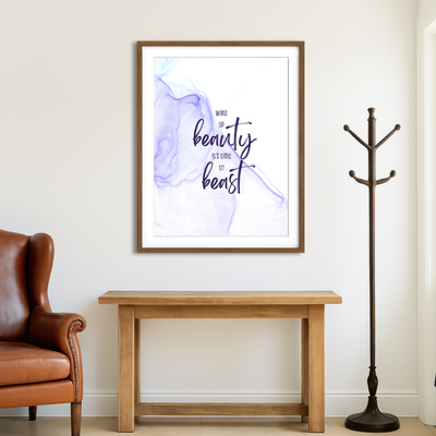 AUTO-MOCKUP ROOM | Time to Beast Wall Art
