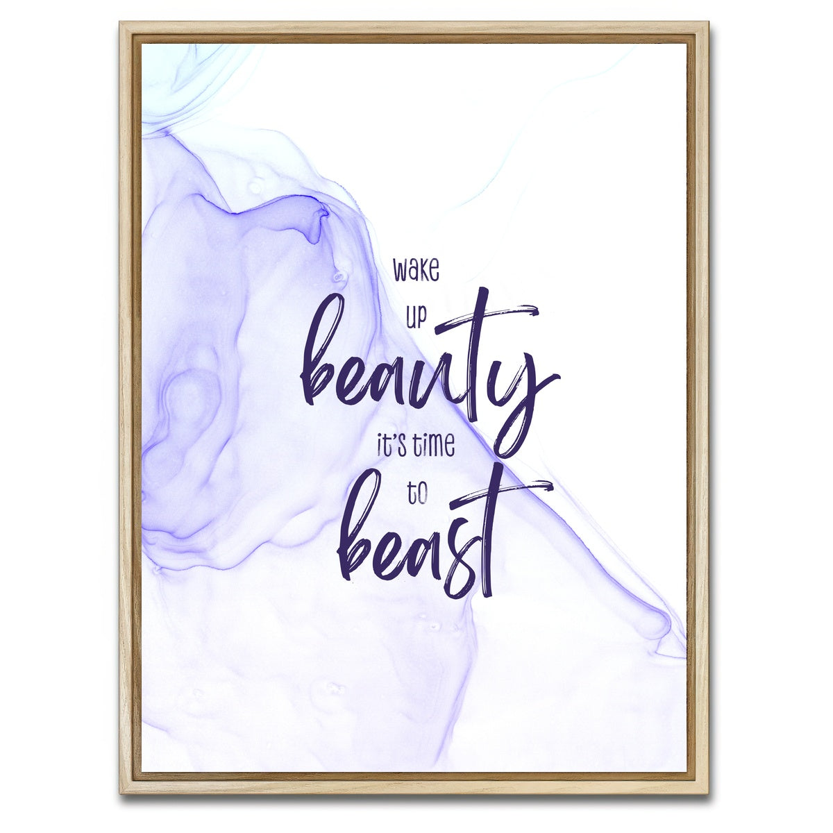 AUTO-MOCKUP WHITE | Time to Beast | 1 Piece | Natural Framed Canvas | group=3x4