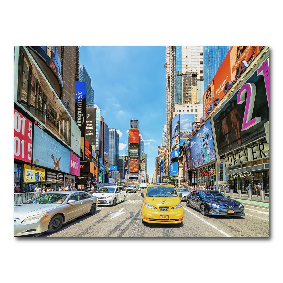 AUTO-MOCKUP WHITE | Times Square | 1 Piece | Gallery Wrap Canvas | group=4x3