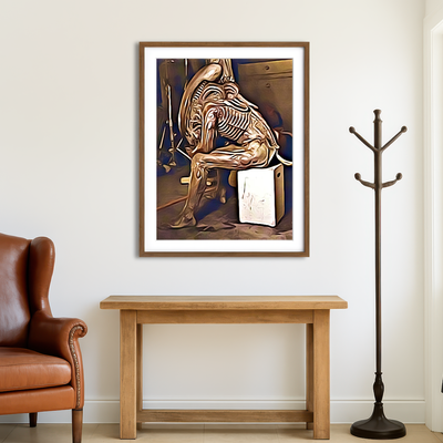 AUTO-MOCKUP ROOM | Tired Alien Wall Art