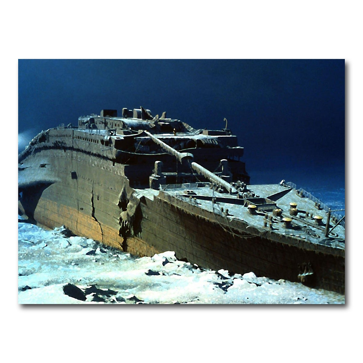 AUTO-MOCKUP WHITE | Titanic wreck | 1 Piece | Gallery Wrap Canvas | group=4x3