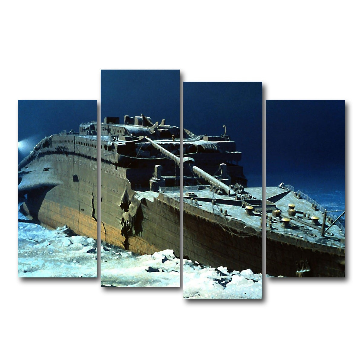 AUTO-MOCKUP WHITE | Titanic wreck | 4 Piece | Gallery Wrap Canvas | group=4_normal