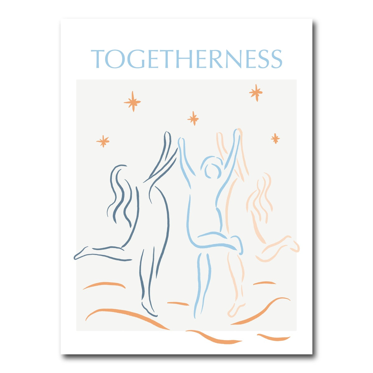 AUTO-MOCKUP WHITE | Togetherness Blue | 1 Piece | Gallery Wrap Canvas | group=3x4