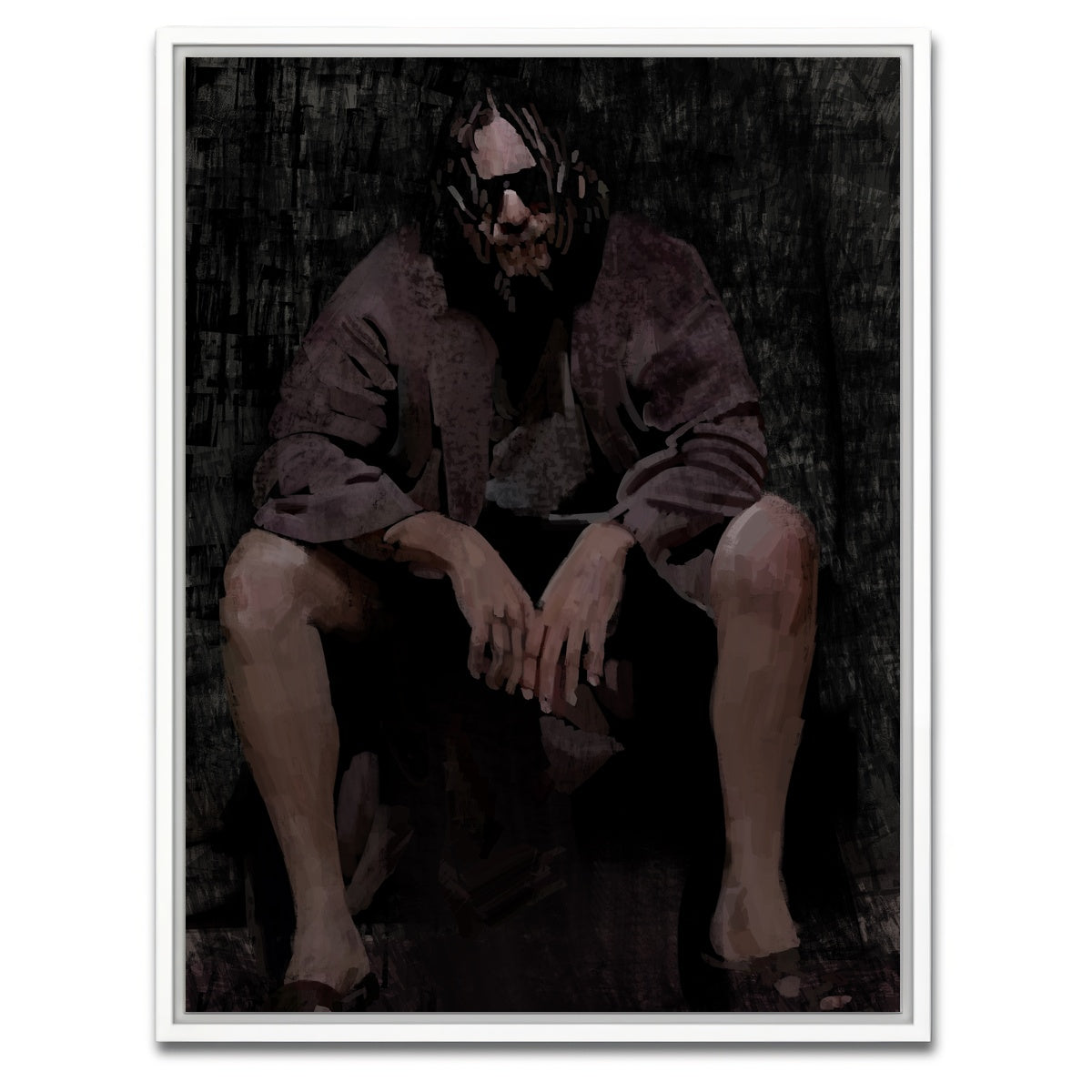 AUTO-MOCKUP WHITE | Toilet Dude | 1 Piece | White Framed Canvas | group=3x4
