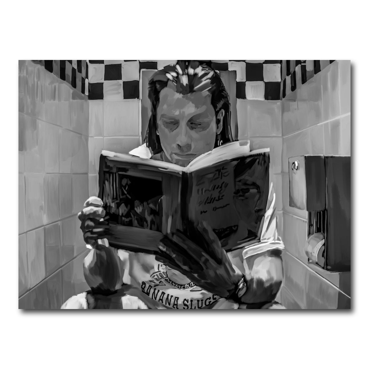 AUTO-MOCKUP WHITE | Toilet Reading | 1 Piece | Gallery Wrap Canvas | group=4x3