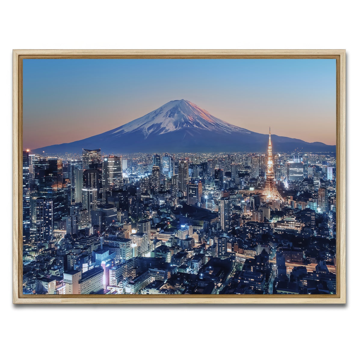 AUTO-MOCKUP WHITE | Tokyo City | 1 Piece | Natural Framed Canvas | group=4x3