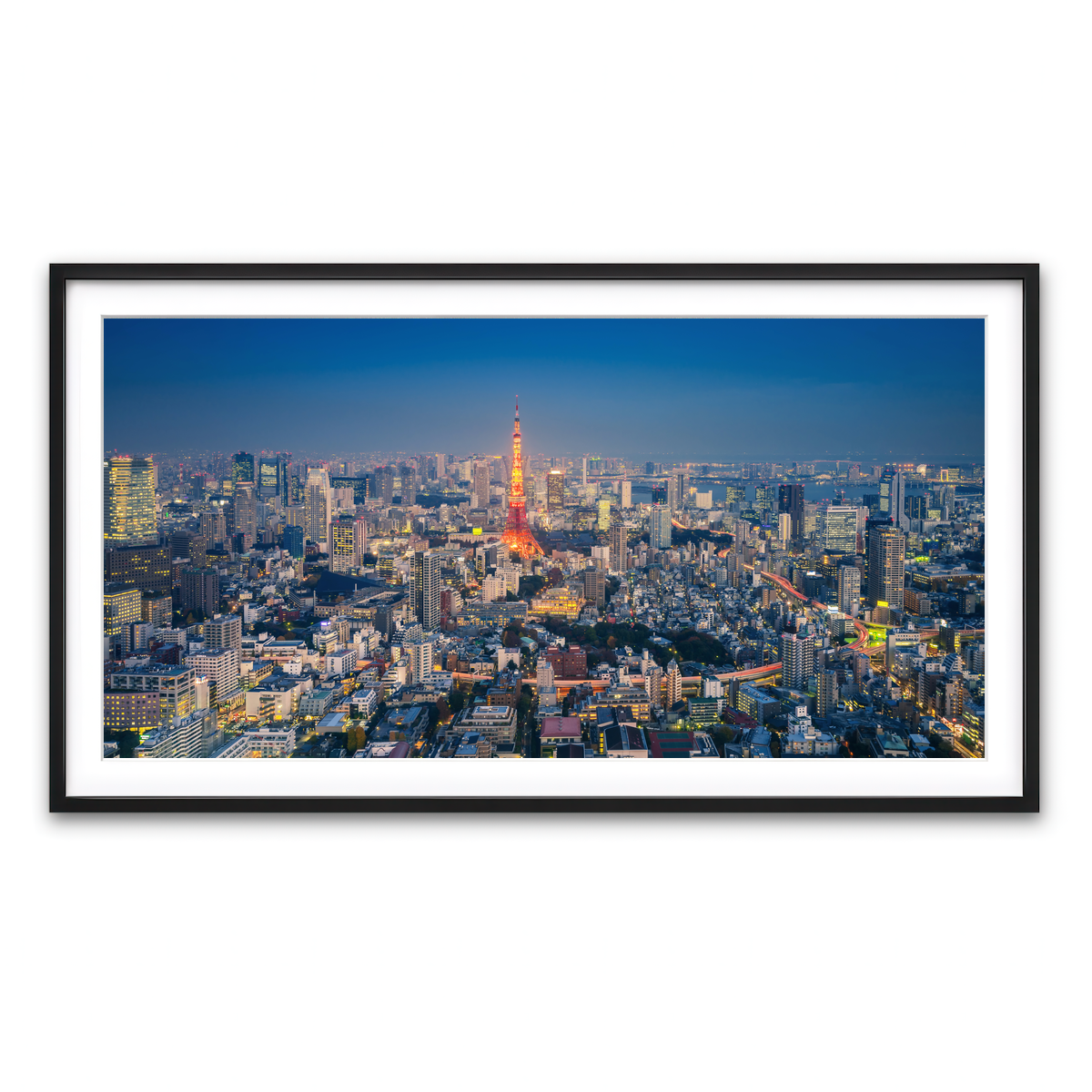 Framed Print 2x1 Black